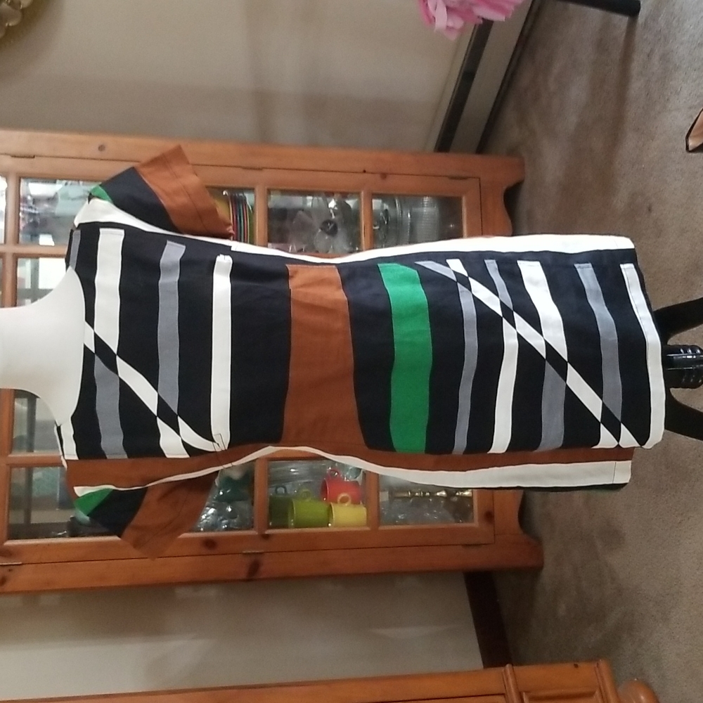 Derek Lam Color block shift dress.